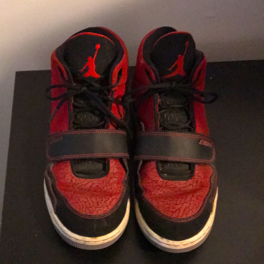 Jordan, size 11.5, okay condition.